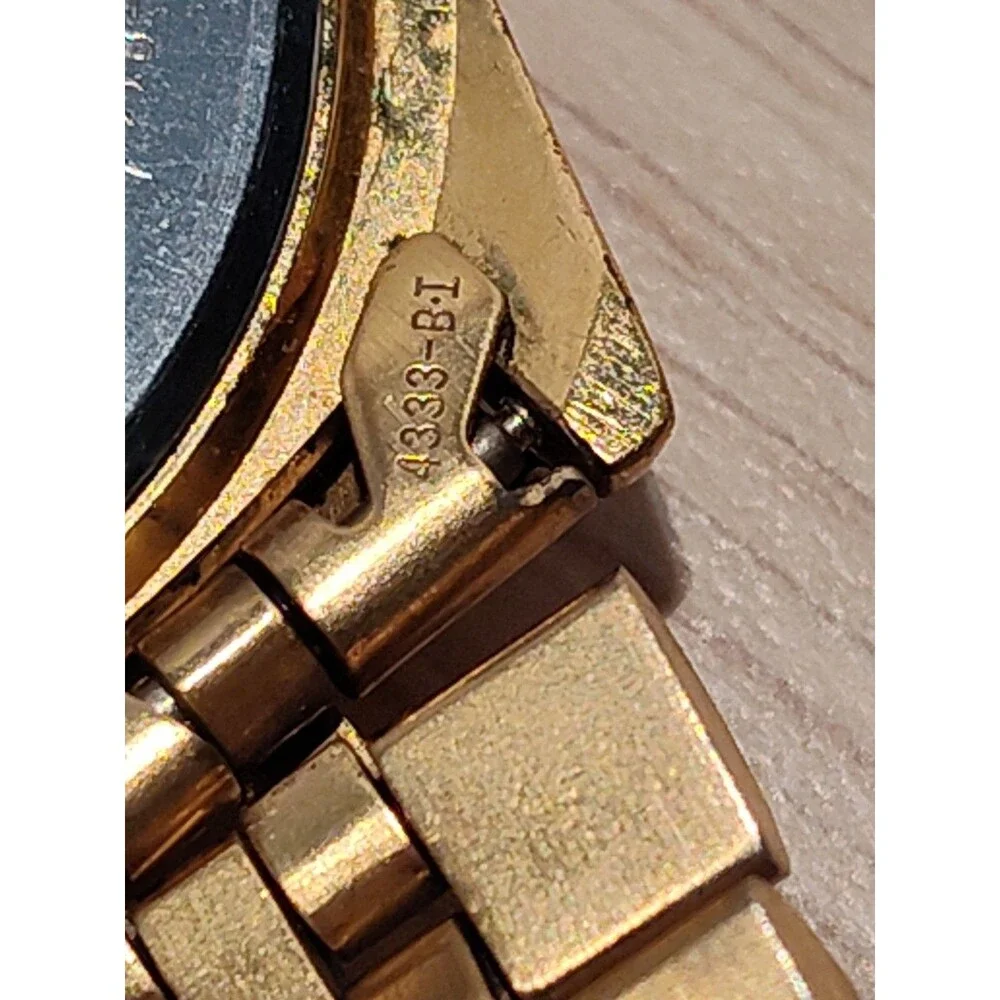 Seiko President Watch Men 36mm Champagne Dial Gold Tone Daydate Round New Batt 9